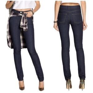 Acne Studio Jeans Pin Raw Reform Women's 26 Skinny Denim Pants Mid High Dark